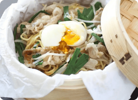 せいろ活用スタミナ蒸しそば（焼きそば麺）